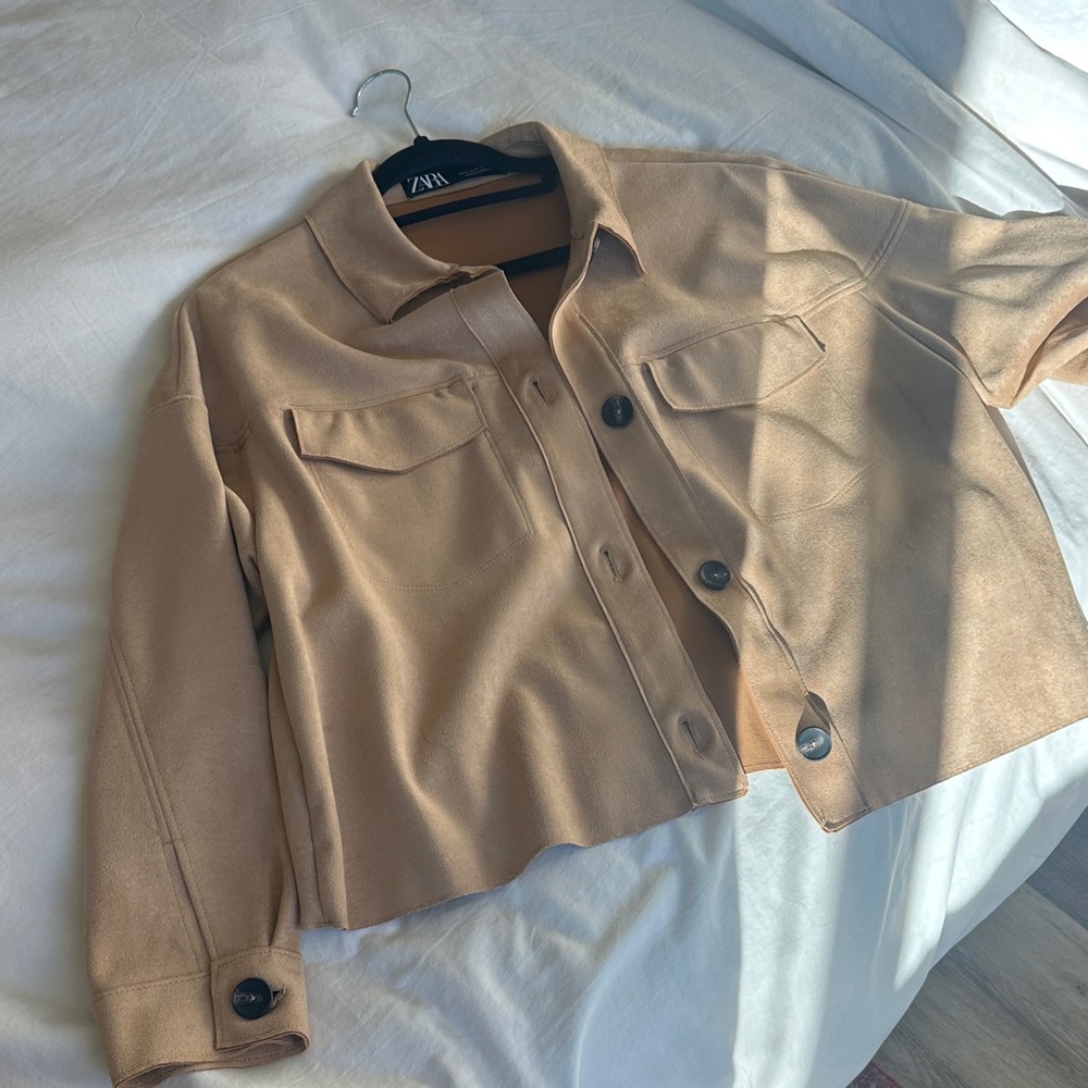 Zara Camel Utility Jacket for Women